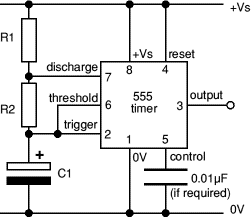 555 Astable timer